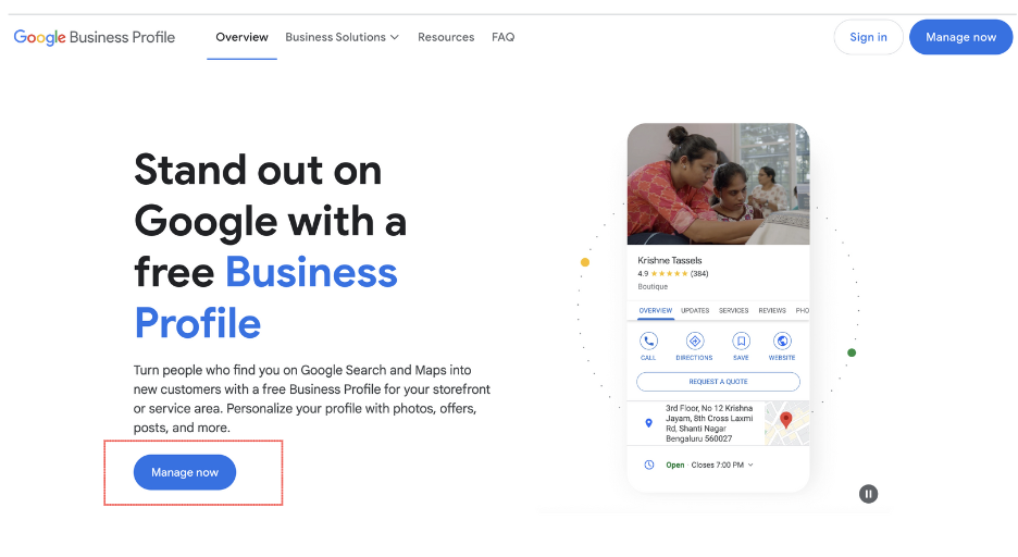 google business profile creation -listbusinessprofile