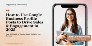 Google Business Profile Posts to Drive Sales -listbusinessprofile